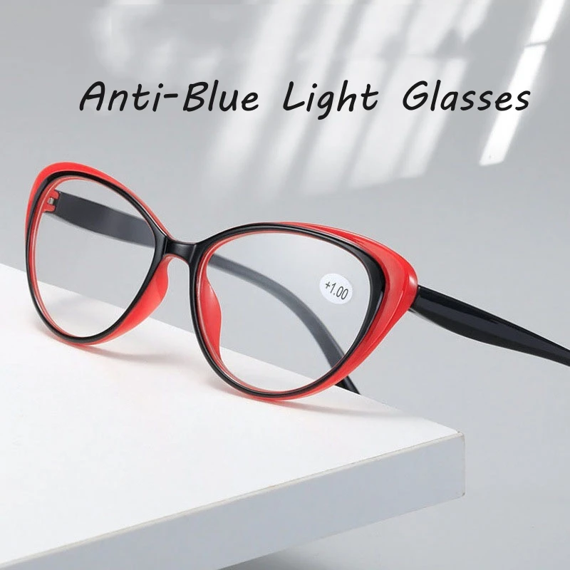Ladies Computer Reading Eyeglasses Cat Eye glasses Blue Light Blocking Eye Protection Computer Eyeglasses Anti-radiation Glasses
Ladies Computer Reading Eyeglasses Cat Eye glasses Blue Light Blocking Eye Protection Computer Eyeglasses Anti-radiation Glasses