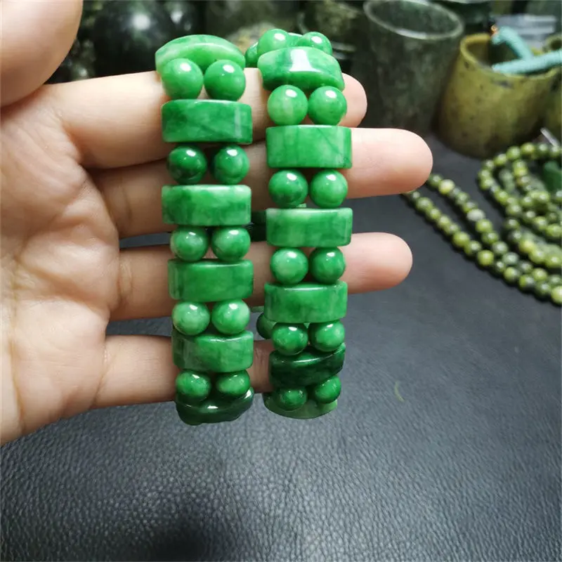 New Dry Green Jade Long Strip Bracelet Men's and Women's Fashion Versatile Hand String Jewelry
New Dry Green Jade Long Strip Bracelet Men's and Women's Fashion Versatile Hand String Jewelry
