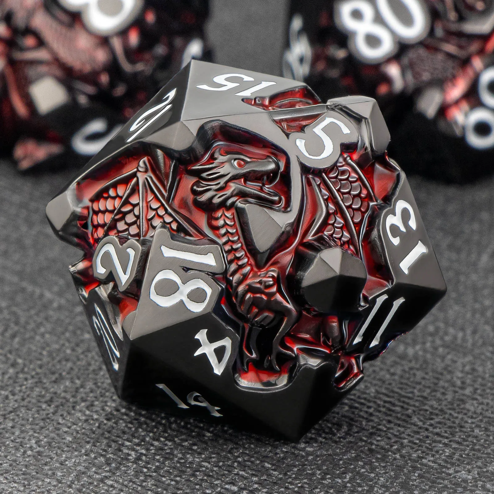 DND Dragon Dice Set for Role Playing Game, 7Pcs Metal D&D Dice Set Dungeons and Dragons, Polyhedral Dice D20 D12 D10 D8 D6 D4
DND Dragon Dice Set for Role Playing Game, 7Pcs Metal D&D Dice Set Dungeons and Dragons, Polyhedral Dice D20 D12 D10 D8 D6 D4