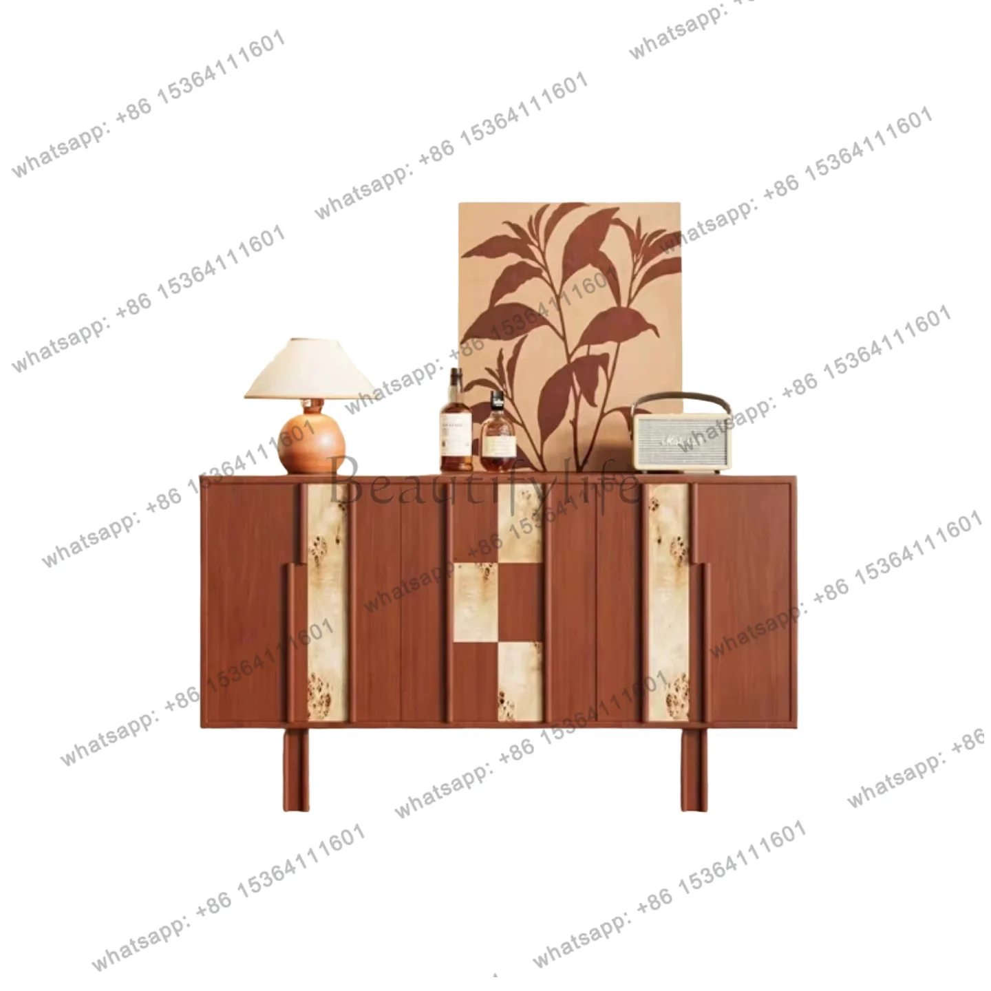Medieval style tree tumor skin dining side cabinet household living room wall storage cabinet
Medieval style tree tumor skin dining side cabinet household living room wall storage cabinet