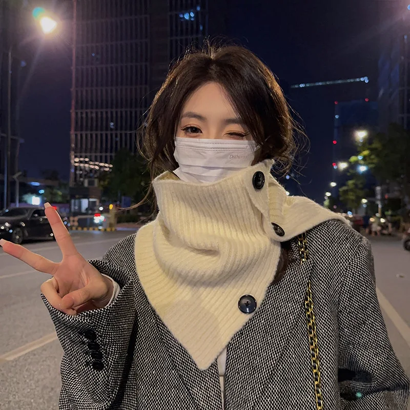 Korean Style Internet Celebrity Autumn Winter Solid Color Button Neck Warmer Women Versatile Pullover Cold-Proof Warm Neck Prote
Korean Style Internet Celebrity Autumn Winter Solid Color Button Neck Warmer Women Versatile Pullover Cold-Proof Warm Neck Prote