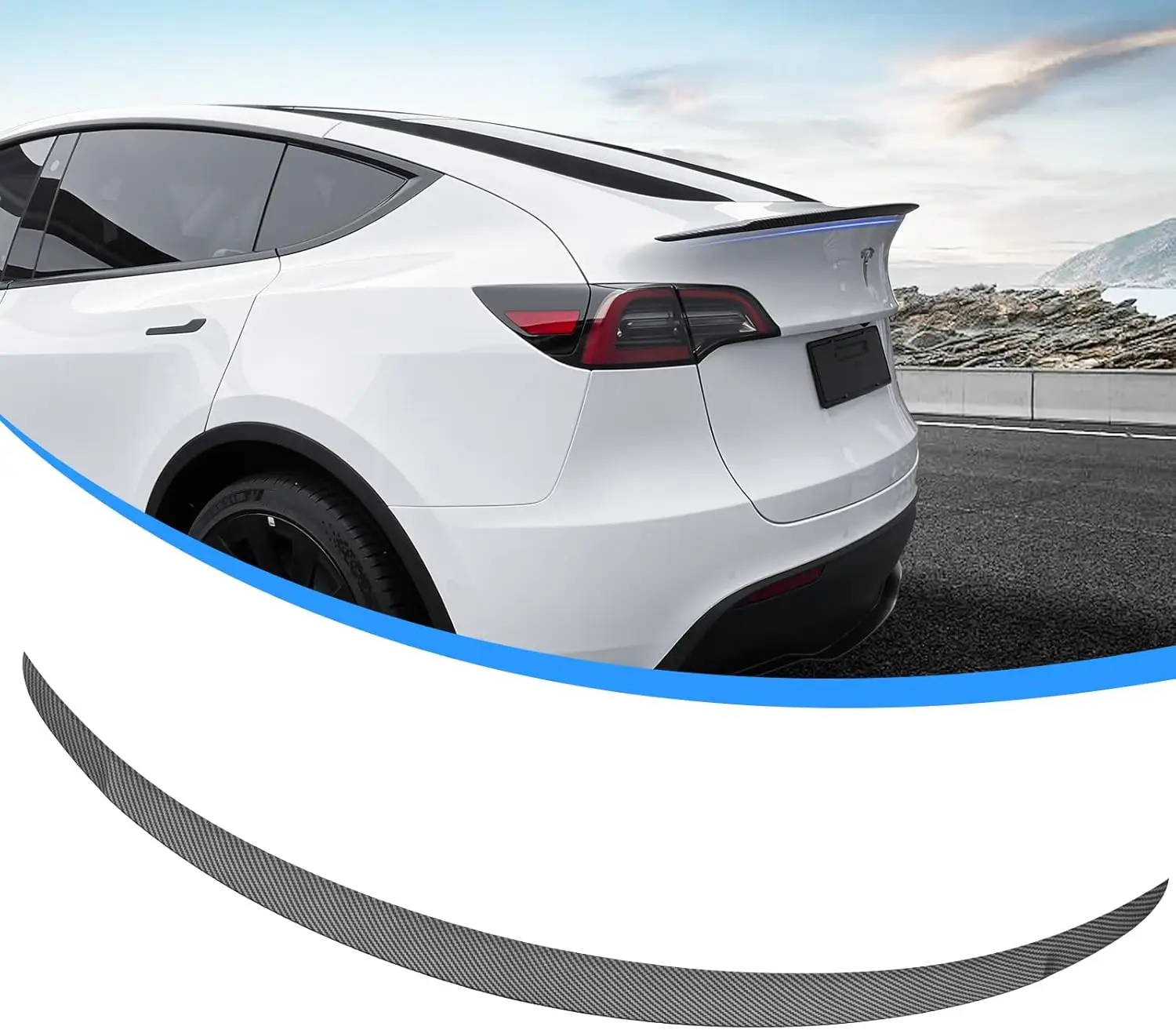 Матовый карбоновый задний спойлер, совместимый с Tesla Model Y и Model 3 2021-2025, аксессуары
Матовый карбоновый задний спойлер, совместимый с Tesla Model Y и Model 3 2021-2025, аксессуары
