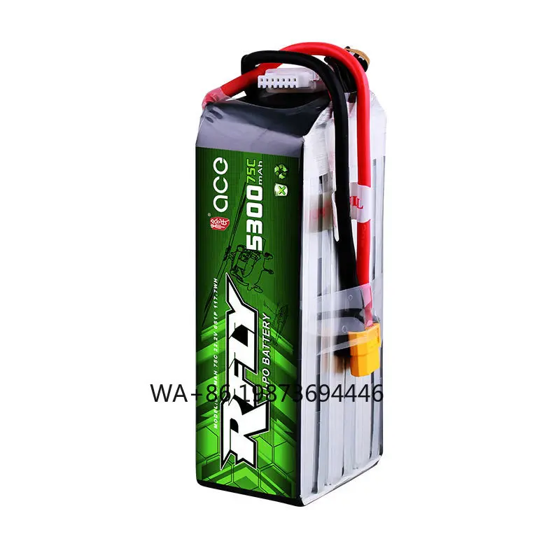 6S Lipo Battery 22.2V 5300mAh 75C High Magnification for RC Helicopter 70 90 Aircraft UAV
6S Lipo Battery 22.2V 5300mAh 75C High Magnification for RC Helicopter 70 90 Aircraft UAV