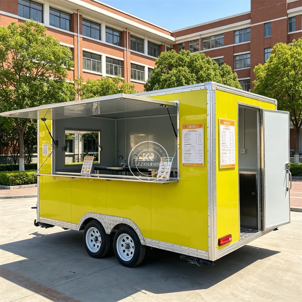 Customized Commercial Ice Cream Trailer Food Trailer Mobile Kitchen Truck Street Food Truck With Fully Equipped Kitchen
Customized Commercial Ice Cream Trailer Food Trailer Mobile Kitchen Truck Street Food Truck With Fully Equipped Kitchen