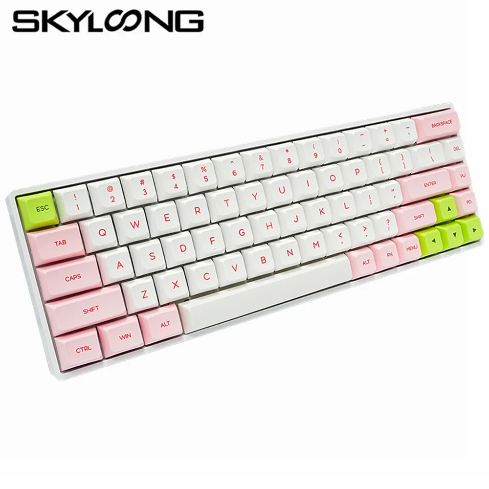 Механическая клавиатура Skyloong SK68, игровые клавиатуры с 68 клавишами и RGB подсветкой, розовые белые зеленые двойные колпачки для ветрового ноутбука
Механическая клавиатура Skyloong SK68, игровые клавиатуры с 68 клавишами и RGB подсветкой, розовые белые зеленые двойные колпачки для ветрового ноутбука
