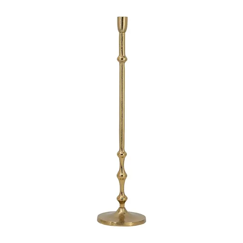 D5.5x23.5 Slender Aluminum Taper Candle Holder with Bead Accents in Bronze Finish
D5.5x23.5 Slender Aluminum Taper Candle Holder with Bead Accents in Bronze Finish