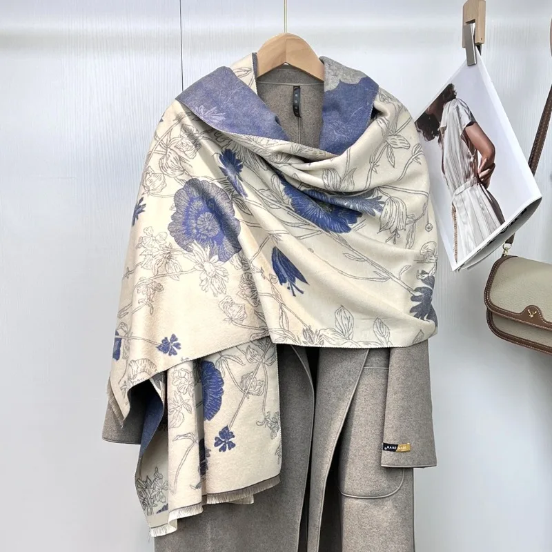 1 шт., зимний шарф с цветочным принтом, женская модная шаль, теплая уличная шаль для путешествий и отдыха, повседневная одинаковая декоративная шаль
1 шт., зимний шарф с цветочным принтом, женская модная шаль, теплая уличная шаль для путешествий и отдыха, повседневная одинаковая декоративная шаль