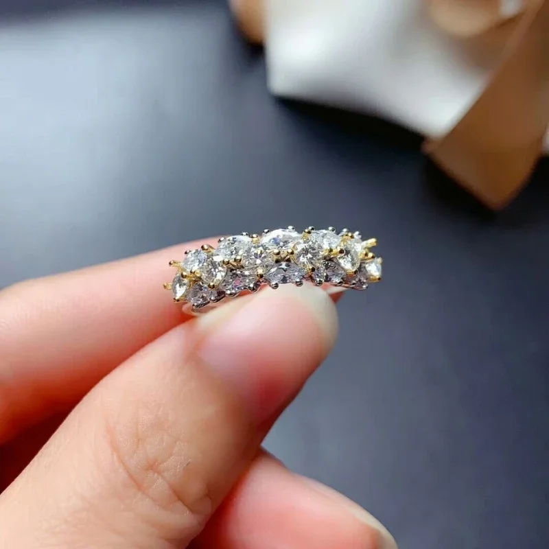 3mm Moissanite Ring Diamond Fashion Women's Ring 925 Sterling Silver Fine Wedding Jewelry
3mm Moissanite Ring Diamond Fashion Women's Ring 925 Sterling Silver Fine Wedding Jewelry
