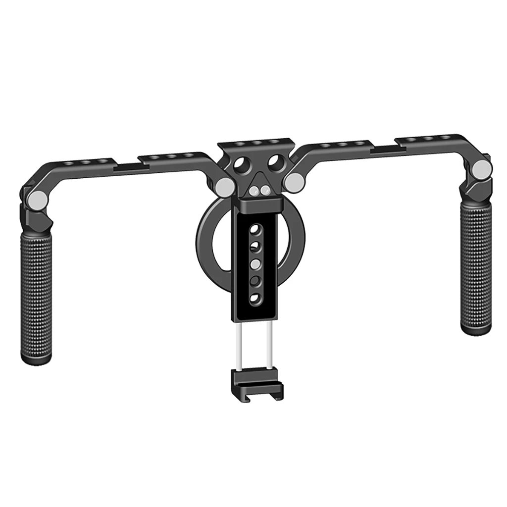 Dual Handheld Phone Stabilizer with Cold Shoe 1/4 Holes Aluminum Alloy 60-80mm Width Phone Cage for Tripod Fill Light Mic
Dual Handheld Phone Stabilizer with Cold Shoe 1/4 Holes Aluminum Alloy 60-80mm Width Phone Cage for Tripod Fill Light Mic