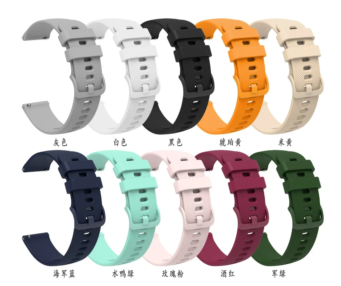 20mm 22mm Silicone Strap for Samsung Galaxy Watch 3/4/5/6/Classic/7 Bracelet Huawei Watch 4/GT5 Pro 3 2/Amazfit GTR/GTS/Actvie 2
20mm 22mm Silicone Strap for Samsung Galaxy Watch 3/4/5/6/Classic/7 Bracelet Huawei Watch 4/GT5 Pro 3 2/Amazfit GTR/GTS/Actvie 2