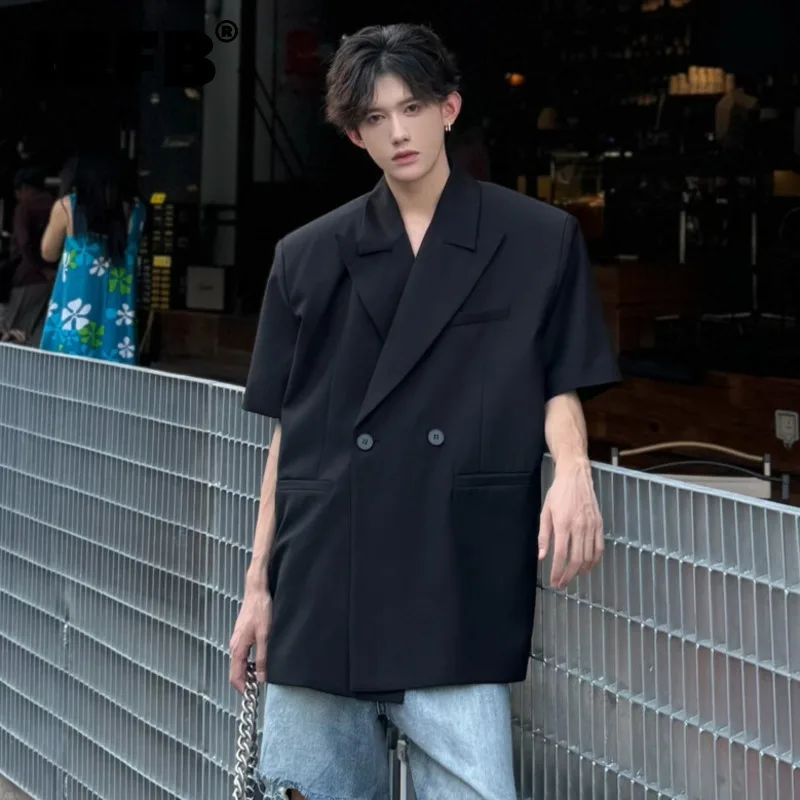 IEFB Minimalist Men's Blazer Casual Short Sleeve Pockets New Suit Jacket Button Solid Color Male Tops Trend Summer 2024 9C6454
IEFB Minimalist Men's Blazer Casual Short Sleeve Pockets New Suit Jacket Button Solid Color Male Tops Trend Summer 2024 9C6454