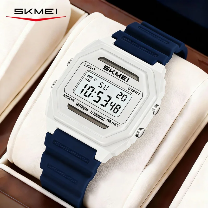 SKMEI Small Square Student Watch for Middle and High School Students - New Electronic Watch, Trendy, Multi-Functional, Waterproo
SKMEI Small Square Student Watch for Middle and High School Students - New Electronic Watch, Trendy, Multi-Functional, Waterproo