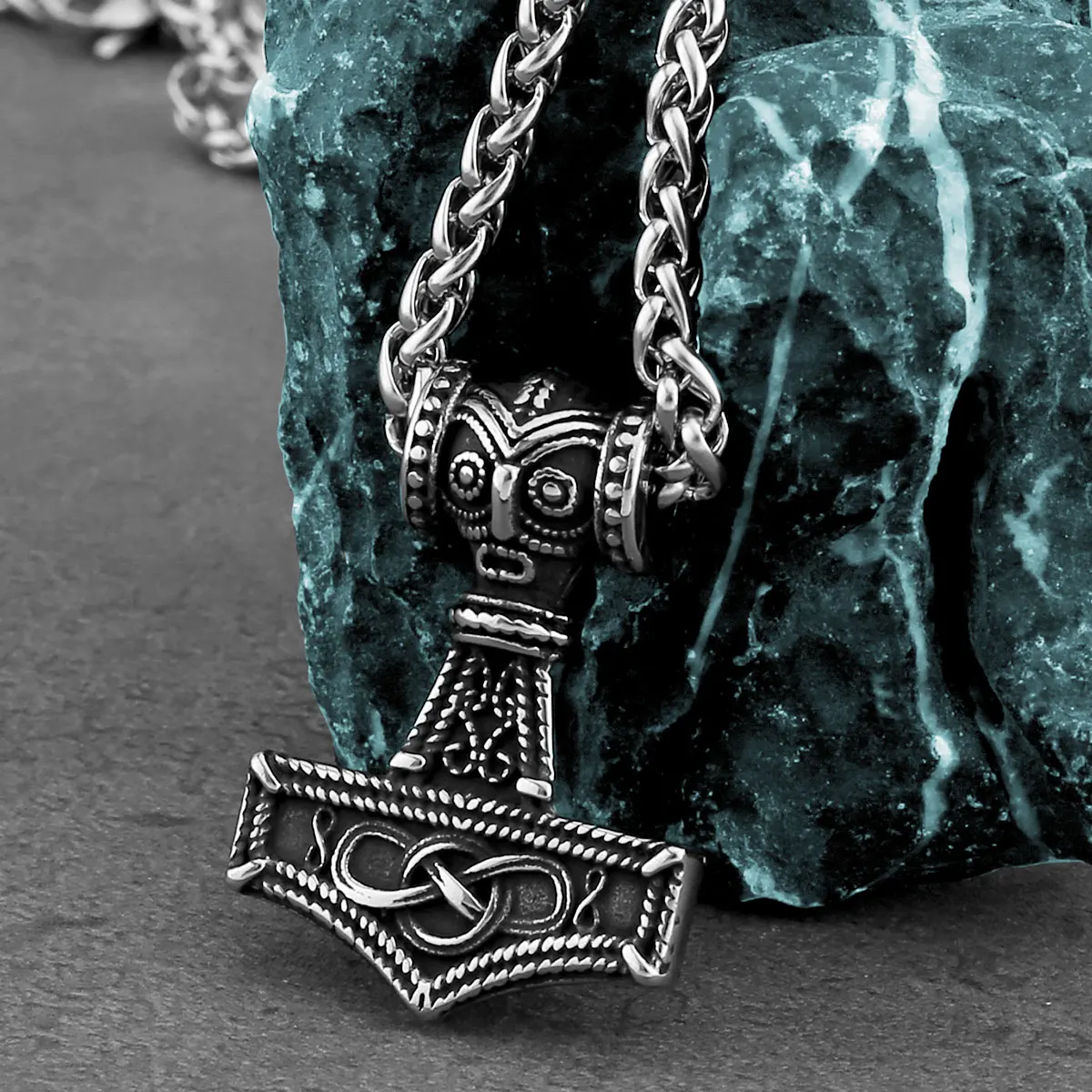 Fashion Viking Anchor Mjolnir Necklace Stainless Steel Men's Celtic Knot Hip Hop Amulet Pendant Vintage Charms Jewelry Wholesale
Fashion Viking Anchor Mjolnir Necklace Stainless Steel Men's Celtic Knot Hip Hop Amulet Pendant Vintage Charms Jewelry Wholesale