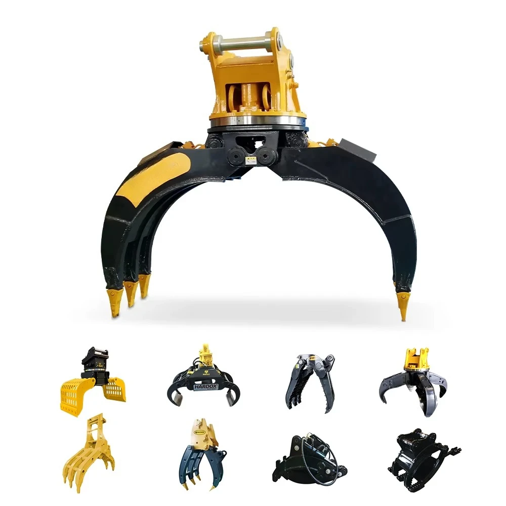 MOND Double-cylinder Hydraulic Rotating Demolition Claw Grapple with Motor HARDOX450/500 Material for 6-35 Ton Excavator
MOND Double-cylinder Hydraulic Rotating Demolition Claw Grapple with Motor HARDOX450/500 Material for 6-35 Ton Excavator