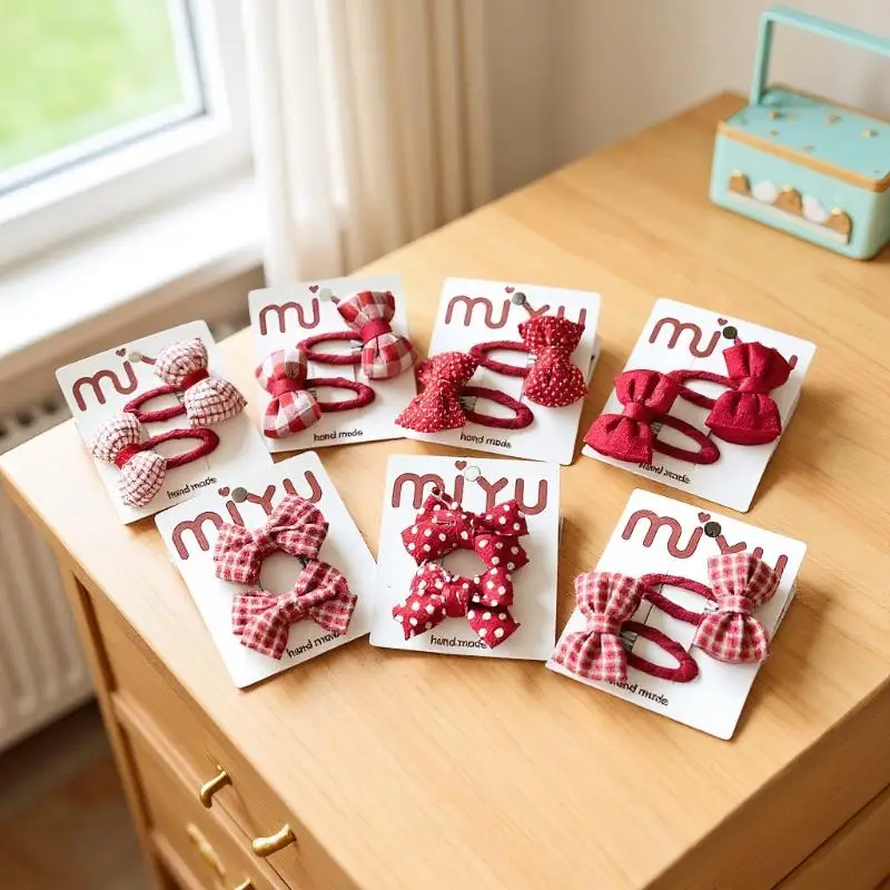1 Pair New Year Cute Red Bow Hairpins Children Girls Hair Clips Pin Barrettes Accessories Hairclip Headwear Headdress Ornament
1 Pair New Year Cute Red Bow Hairpins Children Girls Hair Clips Pin Barrettes Accessories Hairclip Headwear Headdress Ornament