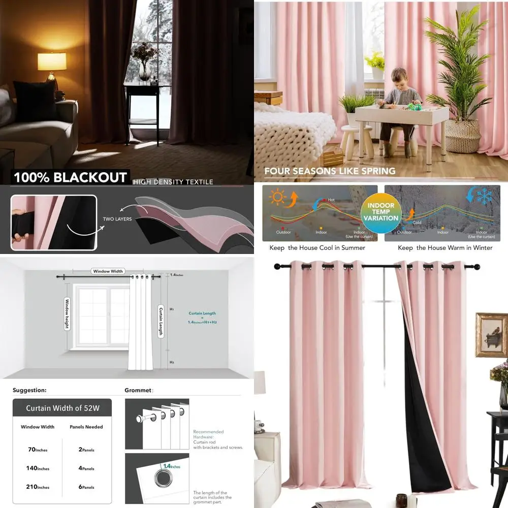 100% затемняющие шторы с черным вкладышем, термоизолированные шумоизоляционные шторы с люверсами, двухслойные затемняющие шторы для спальни
100% затемняющие шторы с черным вкладышем, термоизолированные шумоизоляционные шторы с люверсами, двухслойные затемняющие шторы для спальни