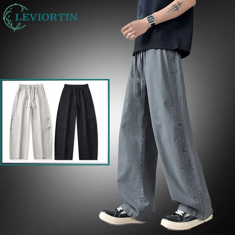 Men's Scimitar Wide Leg Casual Cargo Pants Streetwear Cotton Loose Straight Drawstring Waist Multi-Pocket Work Trousers
Men's Scimitar Wide Leg Casual Cargo Pants Streetwear Cotton Loose Straight Drawstring Waist Multi-Pocket Work Trousers