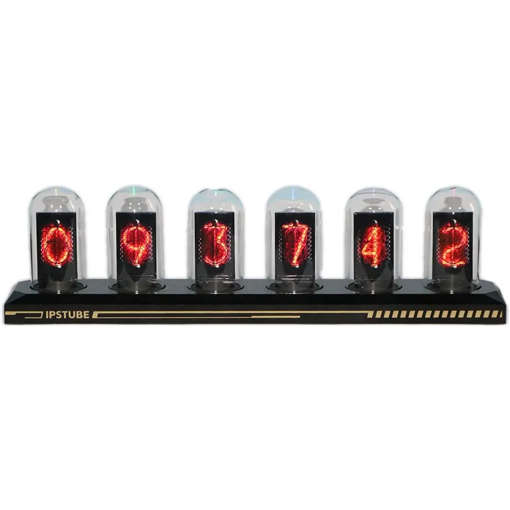 Vintage Nixie Tube Clock with IPS Color Display and Digital Timekeeping for Home or Office Desk Decor
Vintage Nixie Tube Clock with IPS Color Display and Digital Timekeeping for Home or Office Desk Decor