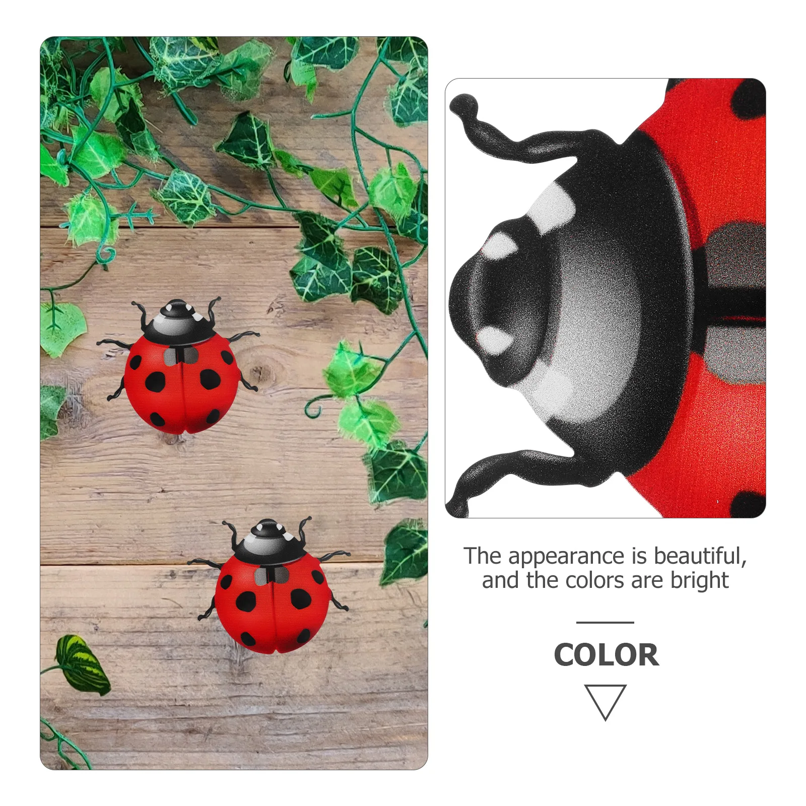 Iron Ladybug Wall Decor Hand Painted Beetles Statue Outdoor Yard Sculpture Bright Color Kids Room Courtyard
Iron Ladybug Wall Decor Hand Painted Beetles Statue Outdoor Yard Sculpture Bright Color Kids Room Courtyard