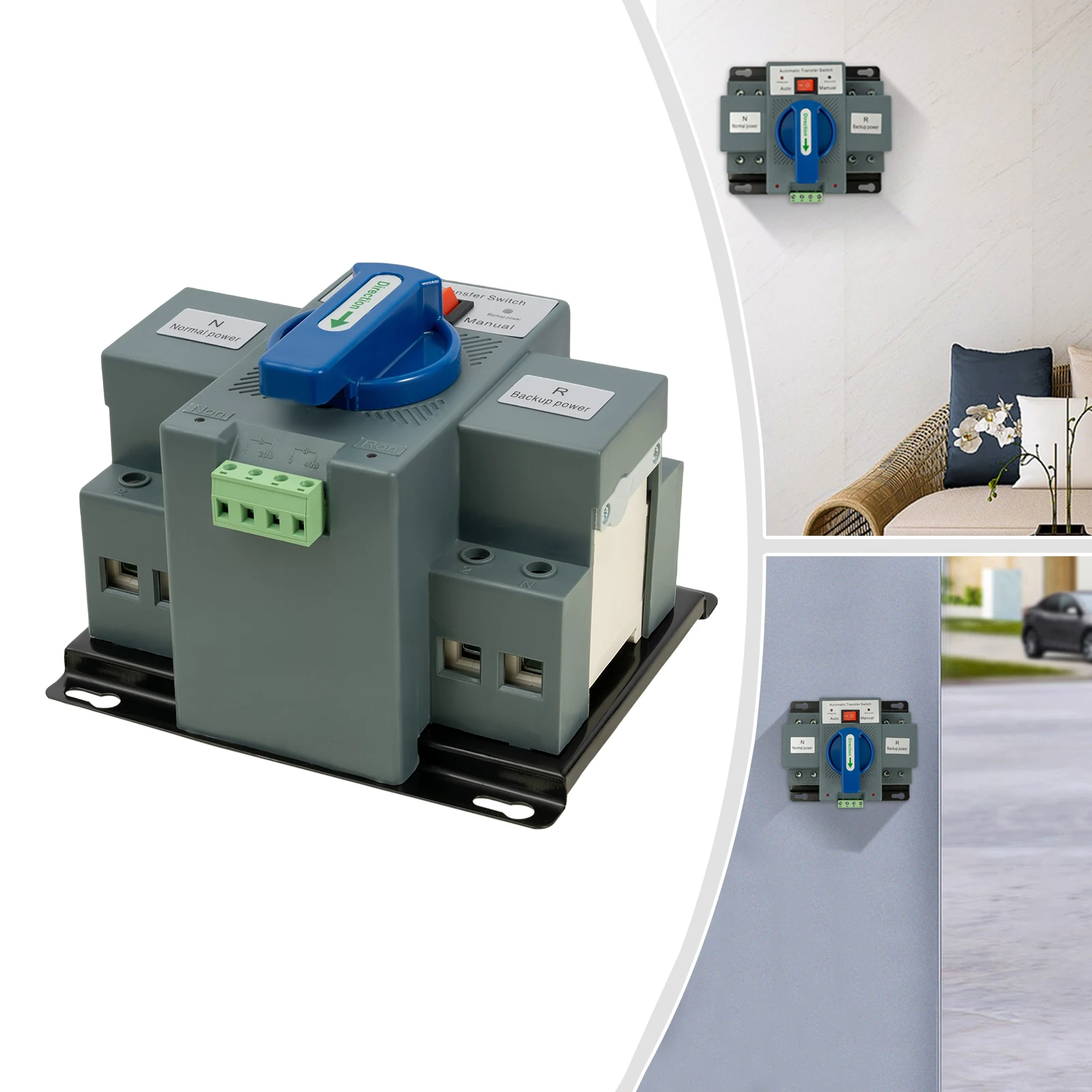 2P 63A ATS Dual Power Switch, 110V Automatic Generator Transfer Switch for Fire Safety & Elevator
2P 63A ATS Dual Power Switch, 110V Automatic Generator Transfer Switch for Fire Safety & Elevator