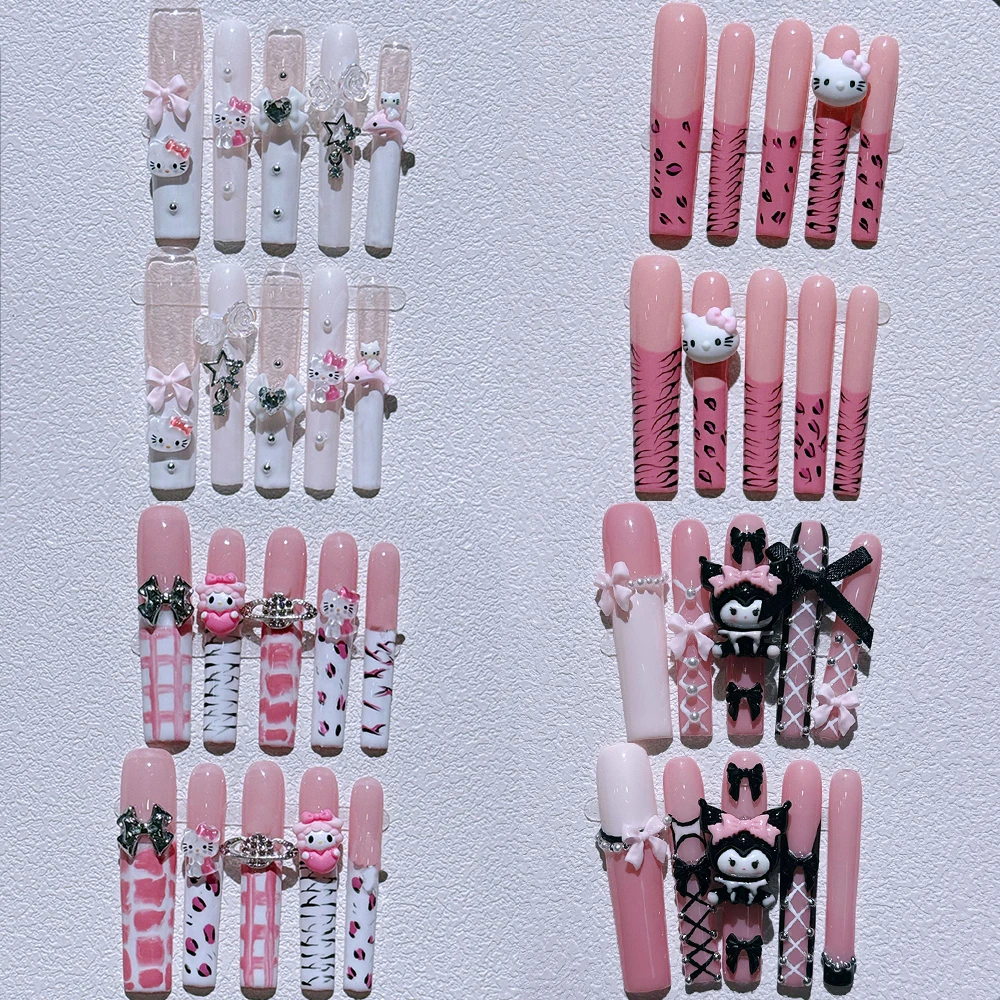 XXL Long Square Y2K Sanrio Long Coffin Detachable Nails Hello Kitty My Melody Kuromi Pearl Europe America Manicure Birthday Gift
XXL Long Square Y2K Sanrio Long Coffin Detachable Nails Hello Kitty My Melody Kuromi Pearl Europe America Manicure Birthday Gift