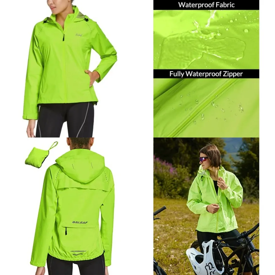 baleaf Women's Rain Jackets Waterproof Windbreaker Packable Running Lightweight Cycling Jacket Reflective Hooded
baleaf Women's Rain Jackets Waterproof Windbreaker Packable Running Lightweight Cycling Jacket Reflective Hooded