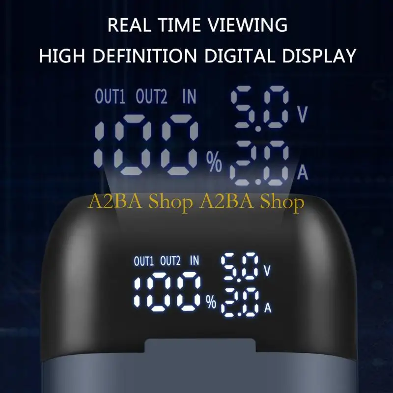 A2BA Эффективная быстрая зарядка для аккумуляторов 21700/20700/18700/18650 со светодиодным дисплеем реального времени
A2BA Эффективная быстрая зарядка для аккумуляторов 21700/20700/18700/18650 со светодиодным дисплеем реального времени