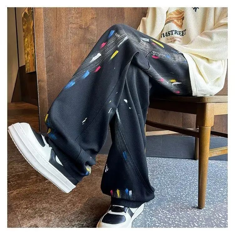 Fashionable American-style antique washing straight jeans men's retro loose trendy brand wide-leg versatile trousers
Fashionable American-style antique washing straight jeans men's retro loose trendy brand wide-leg versatile trousers