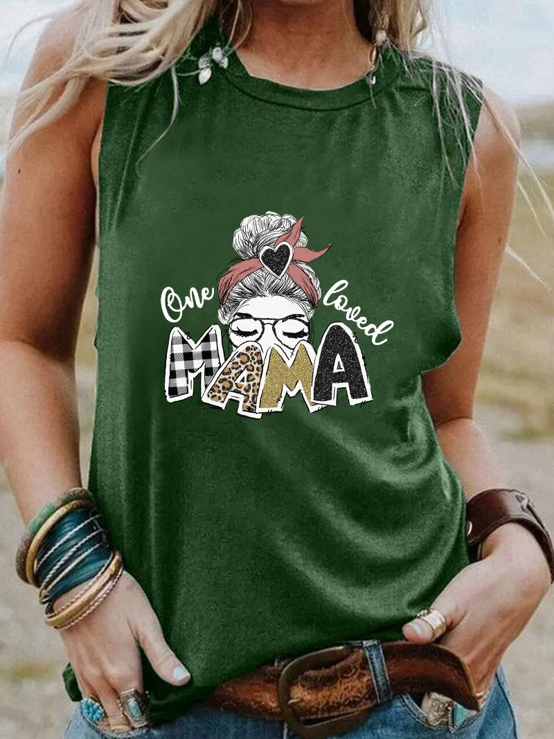 One Loved MaMa New Arrival Mother's Day Sleeveless Tshirt New Arrival Women Funny Summer Casual Sleeveless Top Tee Gift for Mom
One Loved MaMa New Arrival Mother's Day Sleeveless Tshirt New Arrival Women Funny Summer Casual Sleeveless Top Tee Gift for Mom