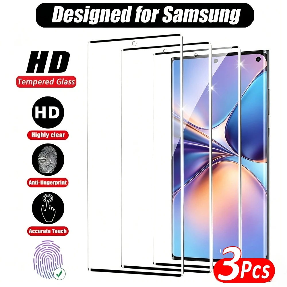 3Pcs Tempered Glass Ultra Clear for Samsung Galaxy S26 S25 S24 Ultra S23 S21 S22 Plus S25 S24 FE Anti-Scratch Screen Protector
3Pcs Tempered Glass Ultra Clear for Samsung Galaxy S26 S25 S24 Ultra S23 S21 S22 Plus S25 S24 FE Anti-Scratch Screen Protector