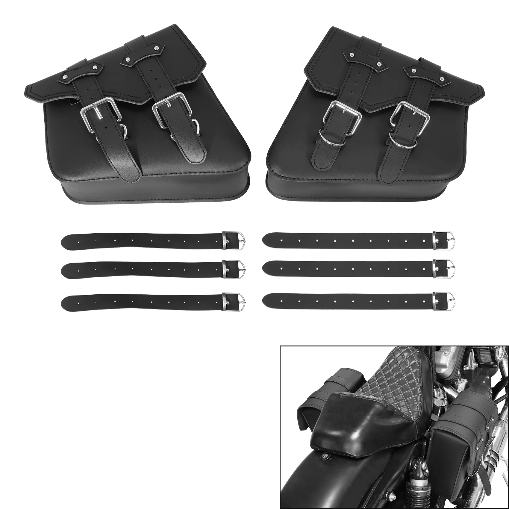 Black Saddlebags Luggage Bag Carrier Fit For Harley Sportster XL883 1200 48 72
Black Saddlebags Luggage Bag Carrier Fit For Harley Sportster XL883 1200 48 72