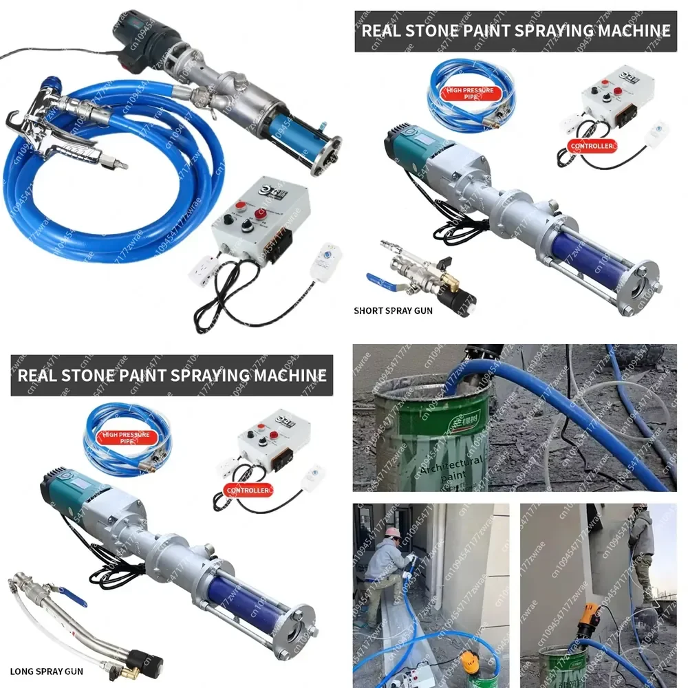 Portable Real Stone Paint Spraying Machine, Putty, Fireproof Coating, Mortar, High-pressure Exterior Wall Metal Machine
Portable Real Stone Paint Spraying Machine, Putty, Fireproof Coating, Mortar, High-pressure Exterior Wall Metal Machine