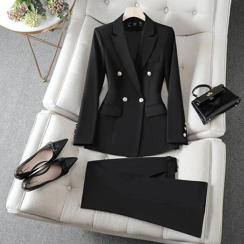Black Temperament Fashion Suit, Work Clothes, Slim-fitting Business Dress, College Students, Civil Servants, Workplace Suits
Black Temperament Fashion Suit, Work Clothes, Slim-fitting Business Dress, College Students, Civil Servants, Workplace Suits