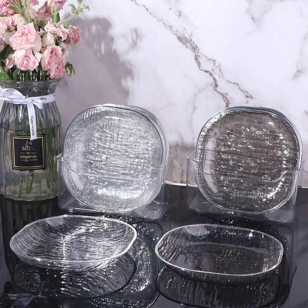Easy To Clean Light Luxury Fruit Plate Transparent Plastic Dinner Plate Square Portable Candy Plate Living Room
Easy To Clean Light Luxury Fruit Plate Transparent Plastic Dinner Plate Square Portable Candy Plate Living Room