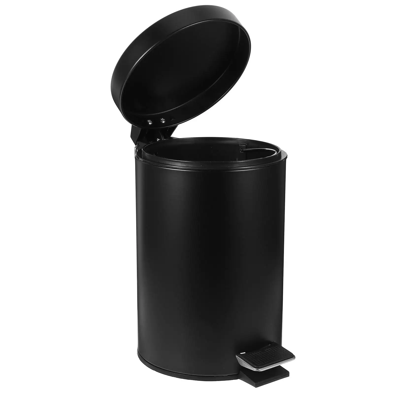 Pedal Trash Can 3L Black Matte Round Step Waste Bin Kitchen Garbage Cans Lid Reusable Easy Clean Bedroom Living Room Bathroom
Pedal Trash Can 3L Black Matte Round Step Waste Bin Kitchen Garbage Cans Lid Reusable Easy Clean Bedroom Living Room Bathroom