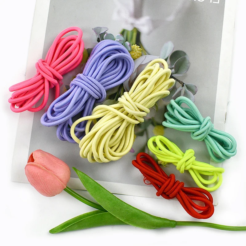 5/10M Meetee 4mm Colorful Elastic Cord Clother Belt Rubber Band for Hairband Bungee Cords Pants Sewing Drawstring Elastic Rope
5/10M Meetee 4mm Colorful Elastic Cord Clother Belt Rubber Band for Hairband Bungee Cords Pants Sewing Drawstring Elastic Rope
