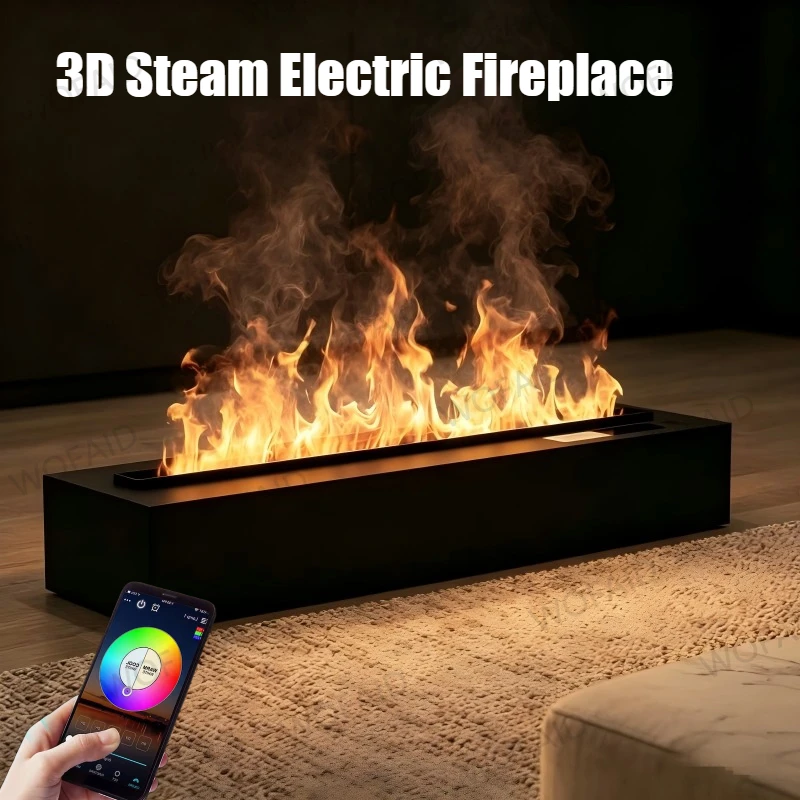 3D Steam Electric Fireplace Multi Sizes 500/800/1000/1200/1500/1800mm Available Water Vapor Flame Customizable Size fireplace
3D Steam Electric Fireplace Multi Sizes 500/800/1000/1200/1500/1800mm Available Water Vapor Flame Customizable Size fireplace