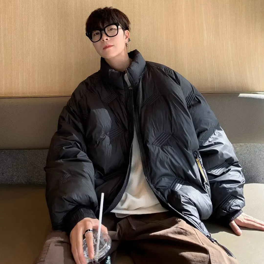 Men's Winter Thiened Warm Bread Jaet Lightweight down Cotton Coat Faionable Brand Winter Clothes Men's Outerwear
Men's Winter Thiened Warm Bread Jaet Lightweight down Cotton Coat Faionable Brand Winter Clothes Men's Outerwear