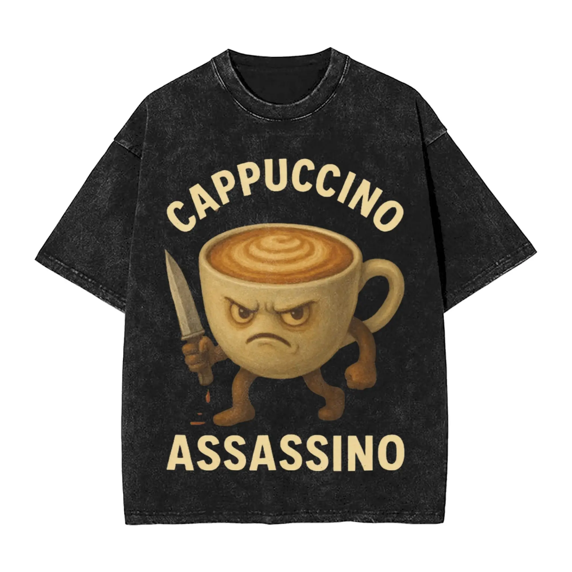 CAPPUCCINO ASSASSINO итальянская мытая футболка Brainrot, уличная одежда, повседневная футболка в стиле хип-хоп, футболки для мужчин и женщин с коротким рукавом, Harajuku
CAPPUCCINO ASSASSINO итальянская мытая футболка Brainrot, уличная одежда, повседневная футболка в стиле хип-хоп, футболки для мужчин и женщин с коротким рукавом, Harajuku