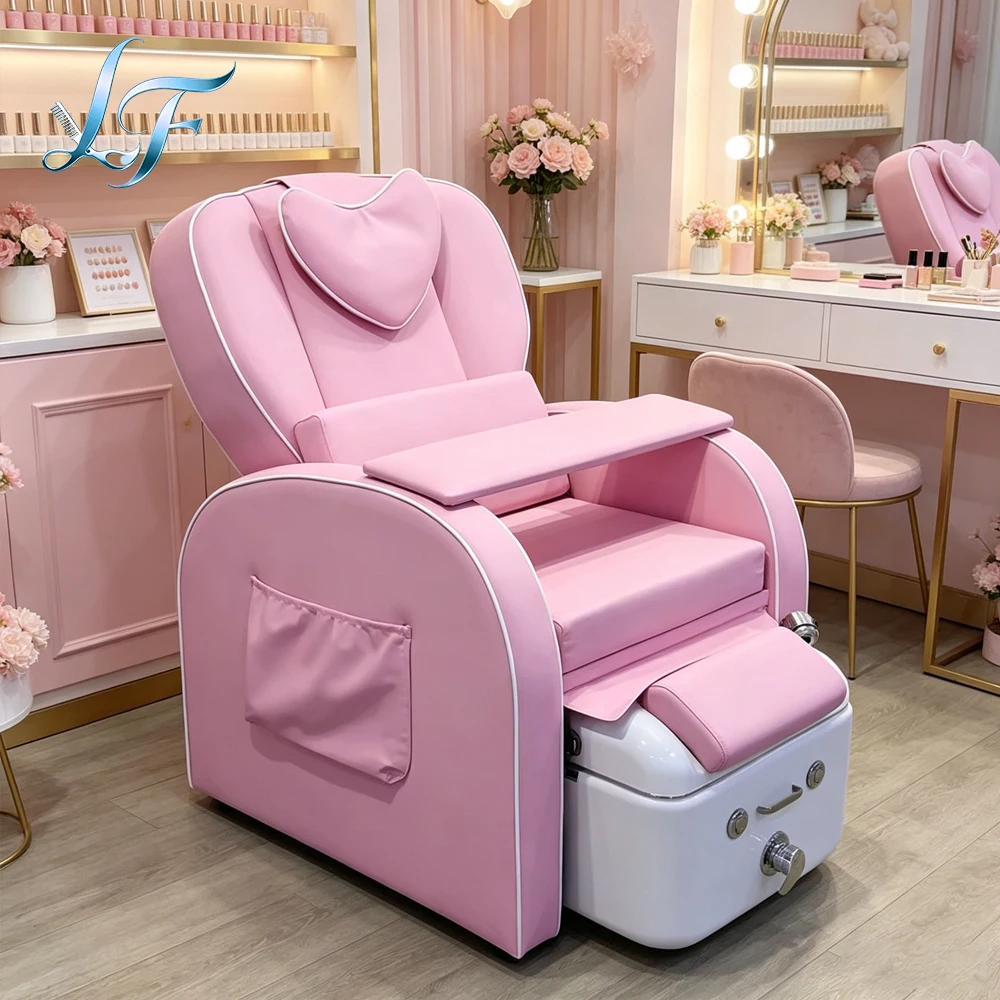 Luxury Princess Pink Pedicure Spa Chair Reclining Manicure Seat With Foot Massage Function For Beauty Salon Equipment
Luxury Princess Pink Pedicure Spa Chair Reclining Manicure Seat With Foot Massage Function For Beauty Salon Equipment