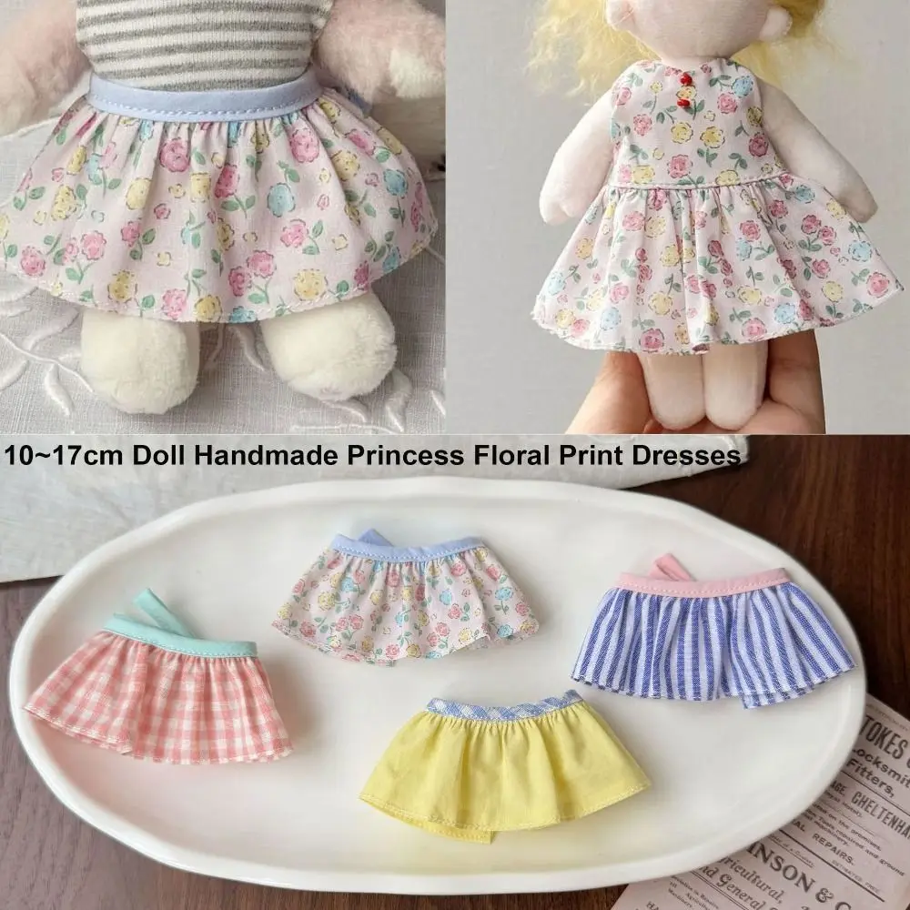 Fashion Doll Lovely Princess Dresses Floral Printed Handmade Cotton Doll Dresses Skirt Cute 7 Colors for 10~17cm Dolls
Fashion Doll Lovely Princess Dresses Floral Printed Handmade Cotton Doll Dresses Skirt Cute 7 Colors for 10~17cm Dolls