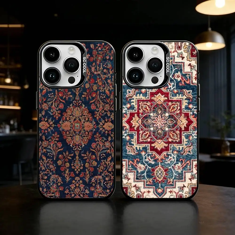Persian Carpet Floral Pattern Phone Case Color Silver Shell For IPhone 17 16 15 14 13 12 11 Pro Max Plus
Persian Carpet Floral Pattern Phone Case Color Silver Shell For IPhone 17 16 15 14 13 12 11 Pro Max Plus