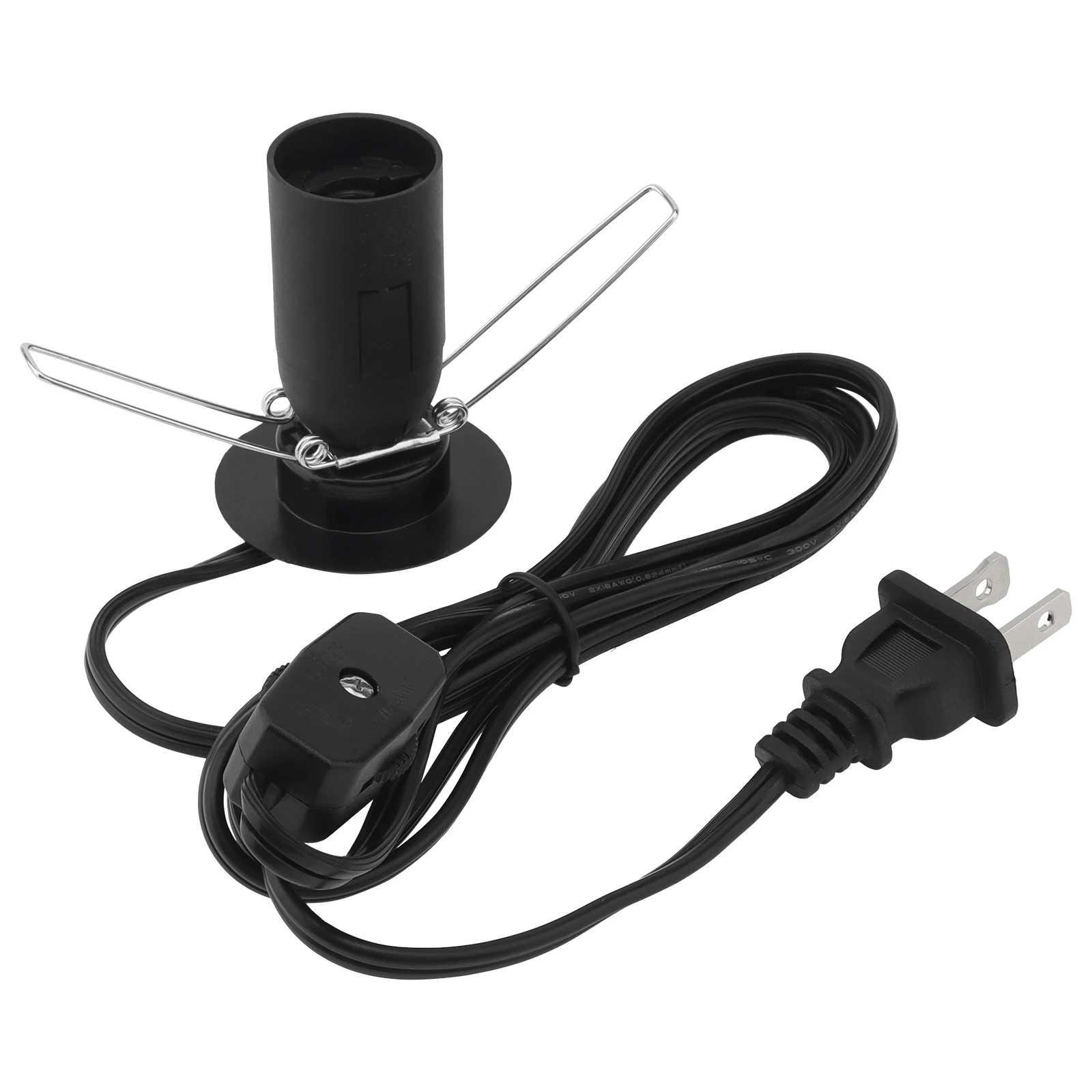1.8M/6FT Lamp Cord E12 Socket 18AWG Replacement Power Cord for Wiring with Gear Switch, 1.8M/6FT Lamp Cord
1.8M/6FT Lamp Cord E12 Socket 18AWG Replacement Power Cord for Wiring with Gear Switch, 1.8M/6FT Lamp Cord