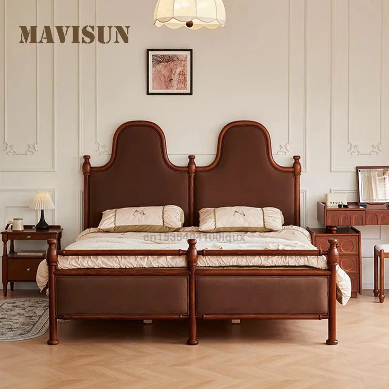 Двуспальная арка середины века, изголовье, винтажная мягкая двуспальная кровать для спальни, прочный каркас из массива дерева, большая двуспальная кровать размера King Size
Двуспальная арка середины века, изголовье, винтажная мягкая двуспальная кровать для спальни, прочный каркас из массива дерева, большая двуспальная кровать размера King Size