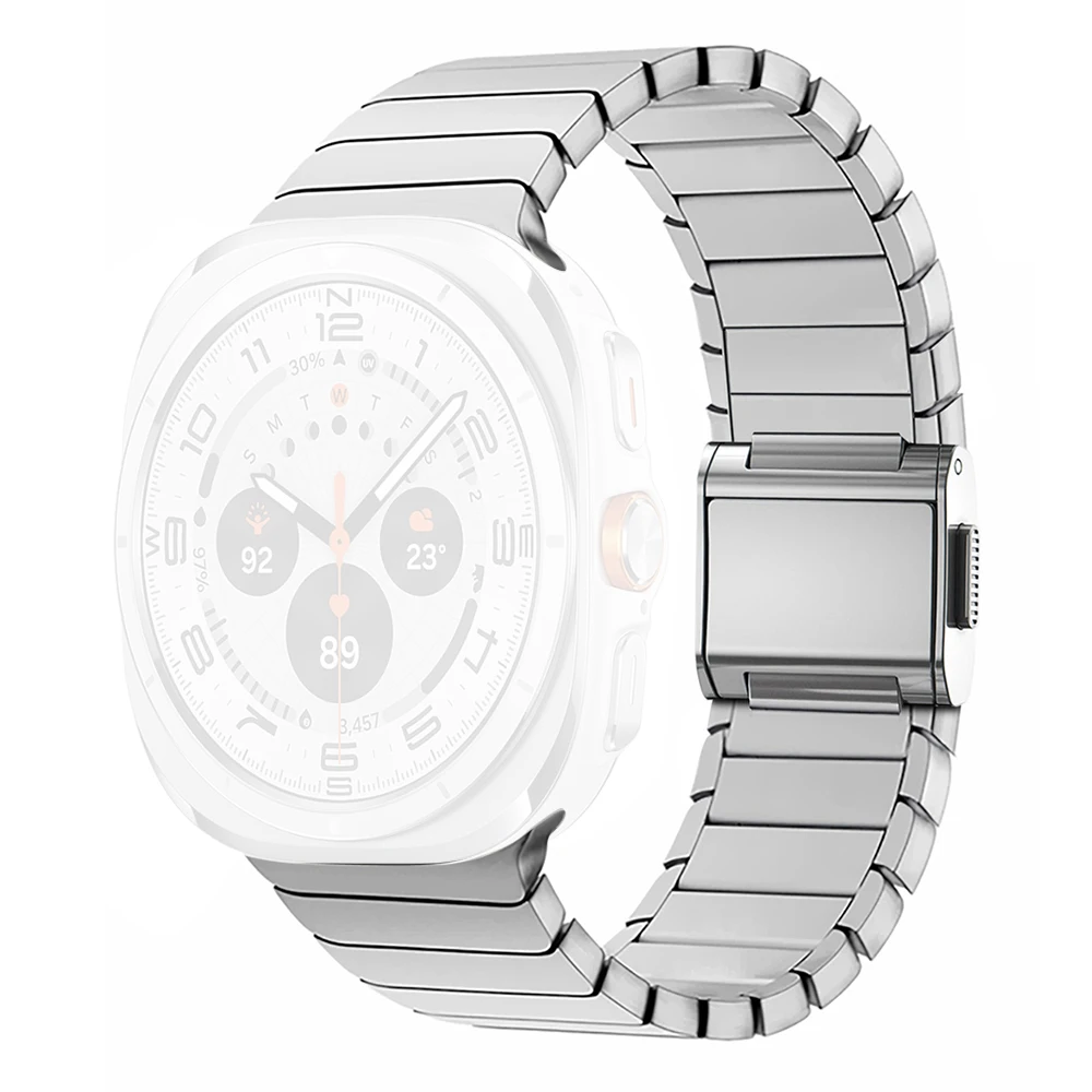 Ремешок для часов из титанового сплава для Samsung Galaxy Watch8 Classic 46 мм / Watch8 Ремешок на запястье 44 мм / 40 мм - серебристый
Ремешок для часов из титанового сплава для Samsung Galaxy Watch8 Classic 46 мм / Watch8 Ремешок на запястье 44 мм / 40 мм - серебристый