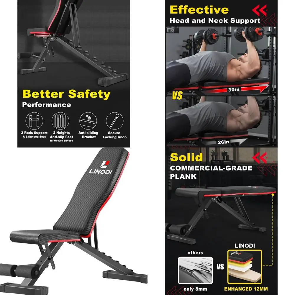 Тренажерная скамья, регулируемая скамья для силовых тренировок для домашнего спортзала, для фитнеса всего тела, многофункциональная складная скамья для тренировок с наклоном и отклонением
Тренажерная скамья, регулируемая скамья для силовых тренировок для домашнего спортзала, для фитнеса всего тела, многофункциональная складная скамья для тренировок с наклоном и отклонением
