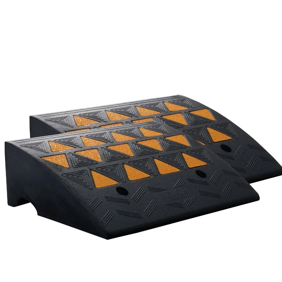 Rubber Curb Ramp 2 Pack 6 Rise Height HeavyDuty 33069 lbs 15 T Capacity Threshold Ramps Driveway Ramps with Stable Grid Struct
Rubber Curb Ramp 2 Pack 6 Rise Height HeavyDuty 33069 lbs 15 T Capacity Threshold Ramps Driveway Ramps with Stable Grid Struct