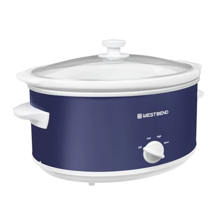 Slow Cooker 6-Quart Manual Crockery Style with Dishwasher Safe Oval Ceramic Crockpot and Glass Lid Two Temperature Settings Plu
Slow Cooker 6-Quart Manual Crockery Style with Dishwasher Safe Oval Ceramic Crockpot and Glass Lid Two Temperature Settings Plu