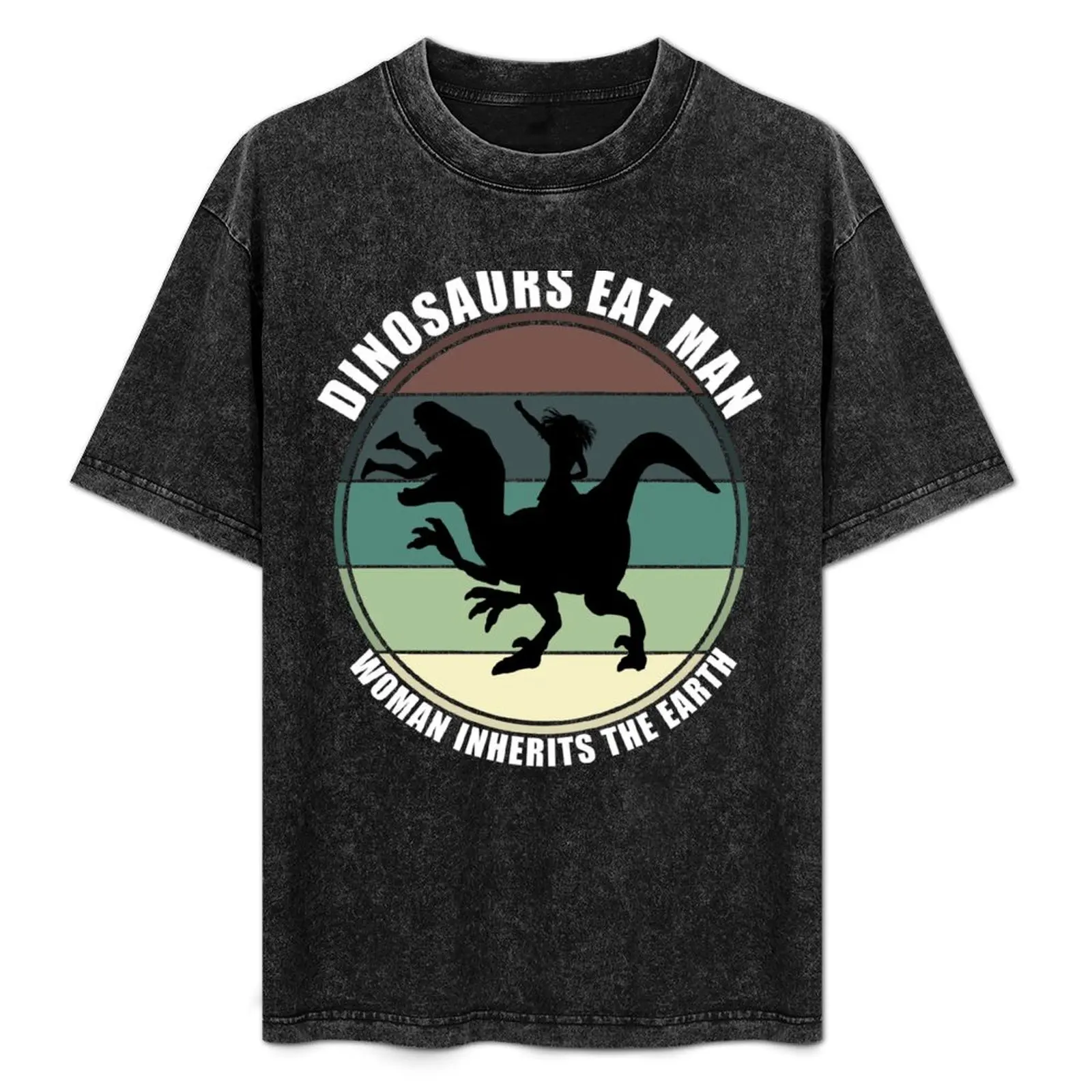 Dinosaurs Eat Man Woman Inherits The Earth T-Shirt Minimalist Plain Crew Neck T-Shirt
Dinosaurs Eat Man Woman Inherits The Earth T-Shirt Minimalist Plain Crew Neck T-Shirt