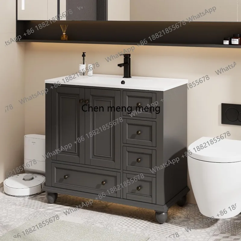 36" Vintage Bathroom Vanity Sink Combo Solid Wood Cabinet Undermount Faucet Drain Gray, Customized
36" Vintage Bathroom Vanity Sink Combo Solid Wood Cabinet Undermount Faucet Drain Gray, Customized